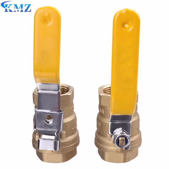 Válvula de bola de bronze rosqueada fêmea de alta pressão de 1/2 polegada mini bola de cobre 1 2 polegadas
